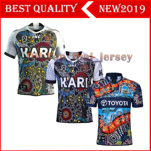 Native camouflage Cowboy INDIGENOUS rugby Jerseys 2018 2019 National Rugby League l Jersey COWBOY indigenous shirt s-3XL