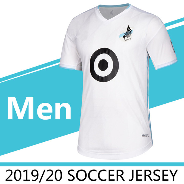 2019 2020 MLS Men's Minnesota United FC White soccer jerseys 2019 MLS ALONSO CALVO DARWIN JR OPARA soccer jersey adult Running Jerseys