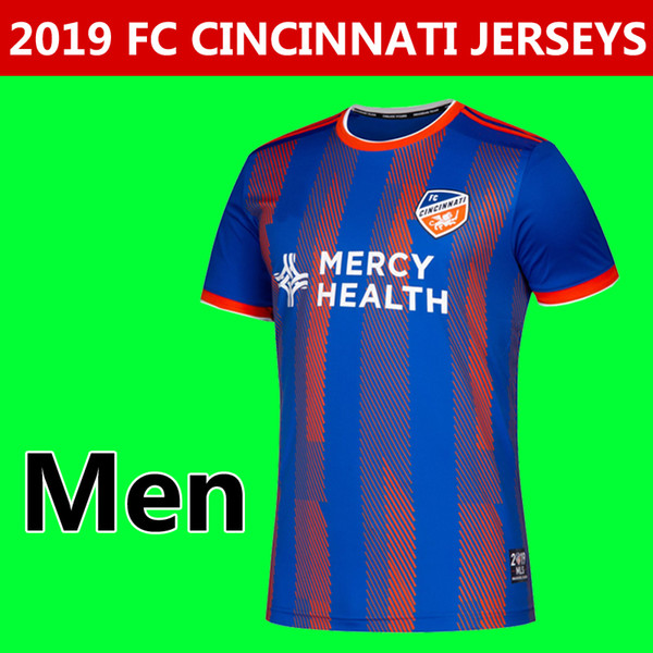 2019 men FC Cincinnati home soccer jerseys MLS jerseys 2019 2020 adult GARZA BERTONE ADI A.CRUZ home football Shirt Running Jerseys