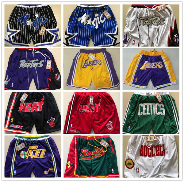 All-Star James Rwtw Shorts Just Don Lebron Basketball Pants Retro FOG Sports Mesh Ball Pants