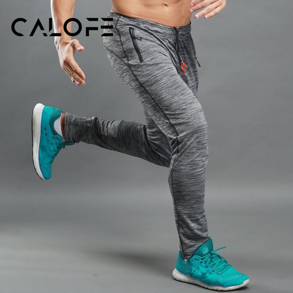 CALOFE Sport Pants Mens High Waist Leggings Trousers Running Jogging Trousers Pants Elastic Breathable Slim Bottoms Soft Pant