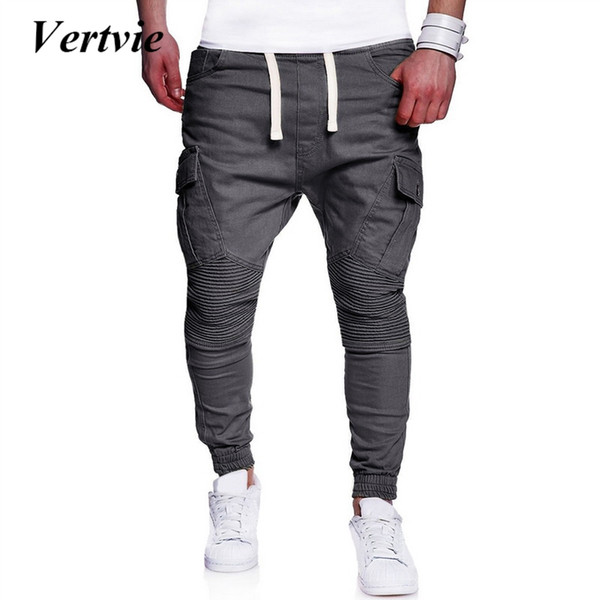 Vertvie Men Running Pants Fitness Workout Skinny Man Pants Gym Sportswear Trousers Jogger Running Plus Size 4XL 2018