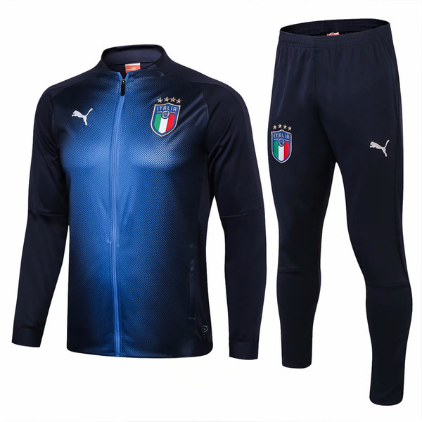 2018 ItALY tracksuit training suit 18 19 ITALIAN tracksuit jacket DE ROSSI INSIGNE VERRATTI MARCHISIO GHIELLINI chandal Football Tracksuit