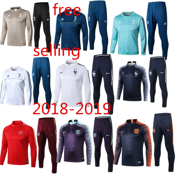 FCnew 2018 psg Training suit 2018 2019 Psg soccer Tracksuit Sets paris saint germain jacket MBAPPE juventus real madrid jersey 18 19 jogging