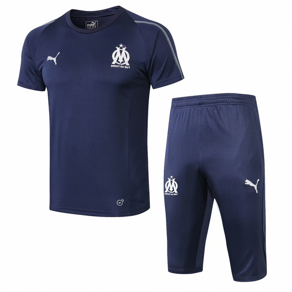 2019 OM Olympique de Marseille survetement Jacket Kits Mbappe Kids PAYET THAUVIN training suit Soccer 18 19 Tracksuit Sets Football
