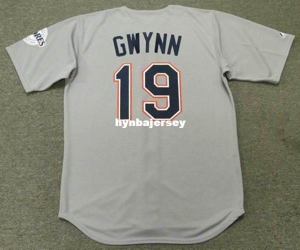 Cheap Custom TONY GWYNN San Diego Stitched 1997 Majestic Vintage Away Baseball Jersey Retro Mens Jerseys Running