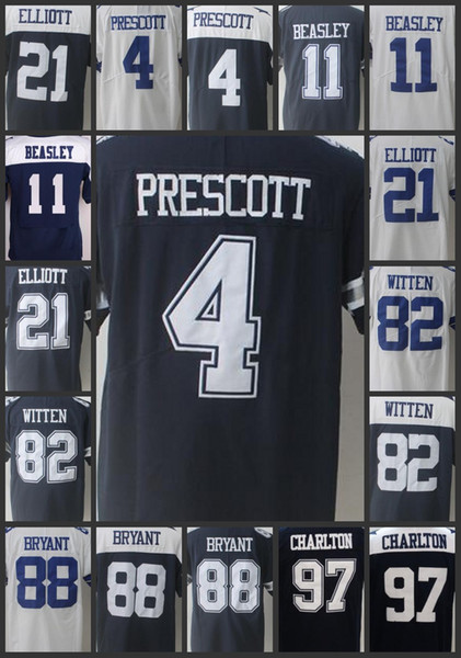 Dallas Men Cowboys #4 Dak Prescott Women Jersey 88 Dez Bryant 82 Jason Witten 21 Ezekiel Elliott 11 Cole Beasley Youth Limited Jerseys