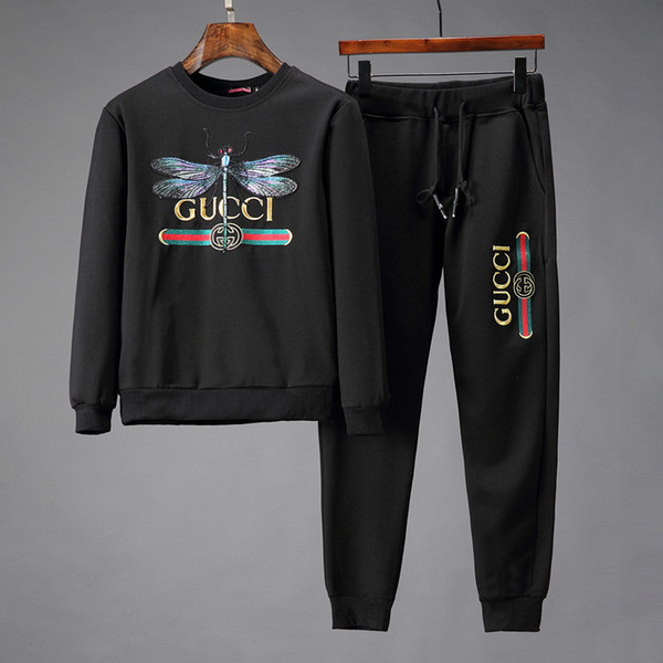 PPP top quality New Men's Brand tracksuit set jacket & Pants sweatshirt sweat suits coats jackets Casual sweatshirts training suit M-3XL