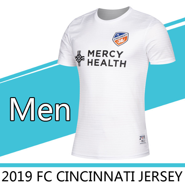 2019 2020 MLS Men's FC Cincinnati away soccer jerseys 2019 MLS GARZA WASTON BERTONE ADI A.CRUZ soccer jersey adult Running Jerseys