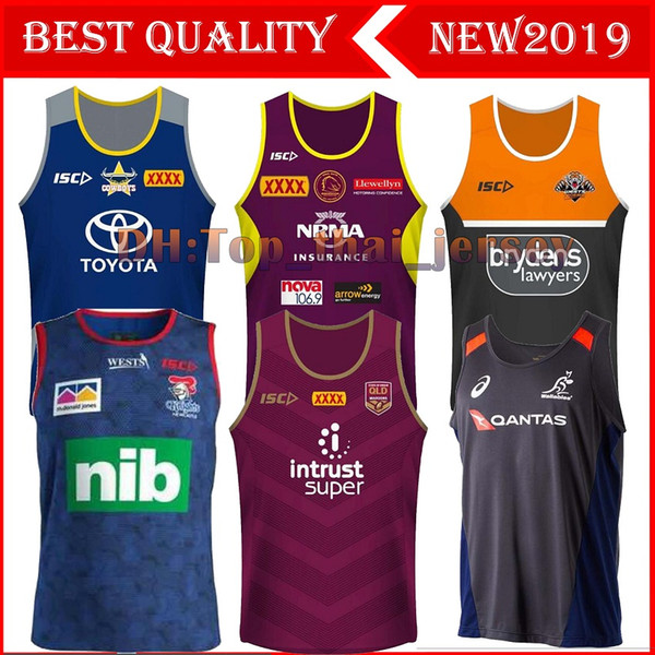 2018 2019 Cowboys Wests Tigers Brisbane Broncos Maroons home rugby Jerseys Singlet jersey National Rugby League vest shirt jersey