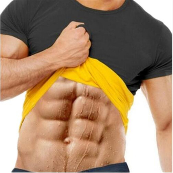 Men Running T-shirt Weight Loss Cincher Belt Mens Body Shaper Tshirt Trimmer Tummy Shirt Hot Girdle New Arrival Plus Size