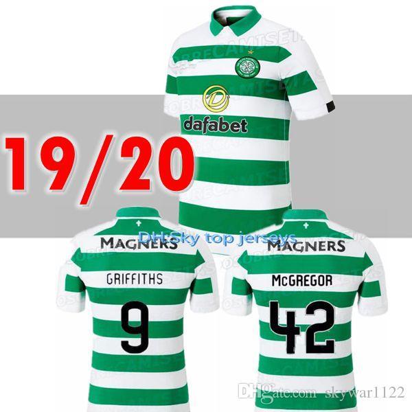 2019 celtic 19 20 soccer jerseys home kids child FORREST 49 DEMBELE 10 griffiths 9 2020 jersey kit football shirts