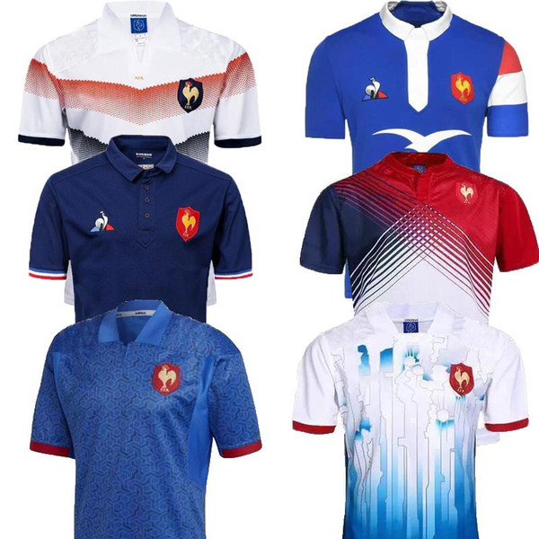 Thailand's manufacturing 18 19 France Shirts Rugby Maillot de French Rugby Jersey 2018 2019 New France Super Rugby Jerseys Size S-3XL