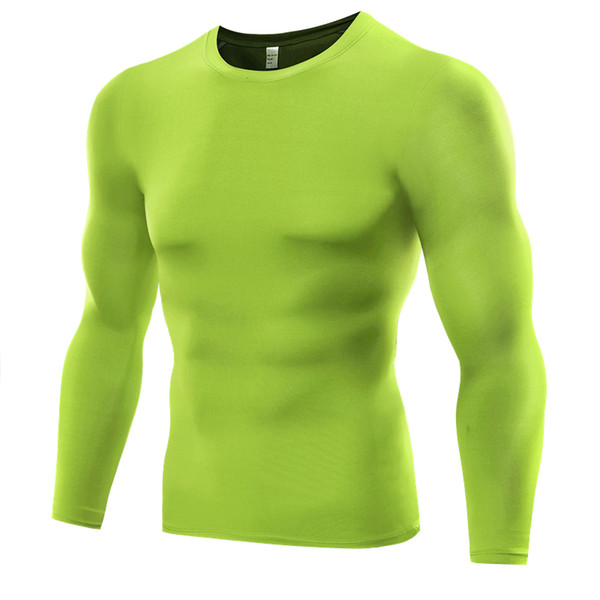 Plus Size Men Fitness Shirts Compression Long Sleeve T Shirts Male Clothing Jogges Cycling Tops Running Tights Quick Dry Tights