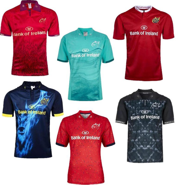 NEW 2018 Munster cidade Rugby jerseys Top quality 2017 18 19 MUNSTER cidade longe de casa homens Rugby-Trikots tamanho S-3XL