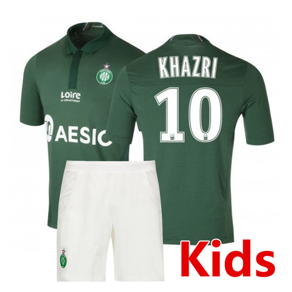 2019 Saint-Étienne kids soccer jersey ligue 1 soccer sets 18 19 Saint-Étienne football shirts maillot de foot kids kit Running Jerseys