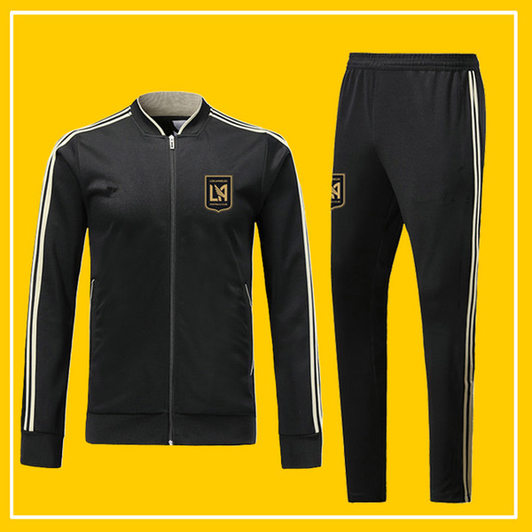 MLS Los Angeles FC soccer jacket pants kits tracksuit 2019 2020 LAFC soccer jackets kits 19 20 Los Angeles FC soccer tracksuit Sweatshirt