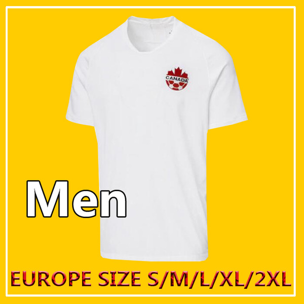 2019 2020 Canada Soccer Jerseys away white jerseys 19 20 Men's Canada national team Soccer Jersey HOILETT Football Shirt Running Jerseys