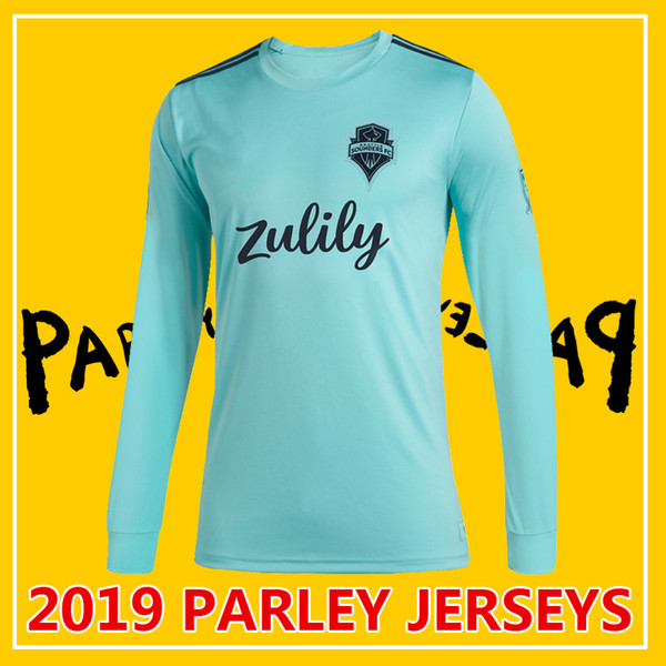 2019 Parley MLS Seattle Sounders FC Long sleeve soccer jerseys Football shirt 19 20 MLS Parley Seattle Sounders Long sleeve jerseys