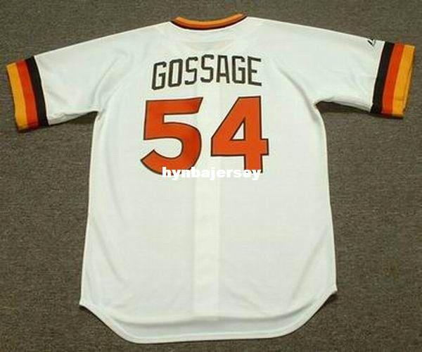 Cheap Custom RICH GOSSAGE San Diego Stitched 1984 Majestic Cooperstown Home Baseball Jersey Retro Mens Jerseys Running