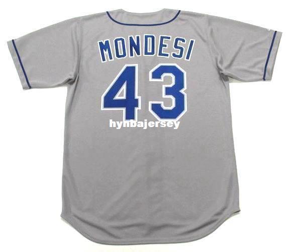 Cheap Custom RAUL MONDESI Los Angeles Stitched 1999 Majestic Vintage Away Baseball Jersey Retro Mens Jerseys Running