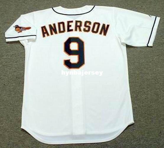 Cheap Custom BRADY ANDERSON Baltimore Stitched 1996 Majestic Vintage Home Baseball Jersey Retro Mens Jerseys Running