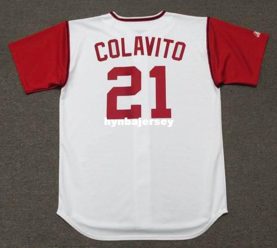 Cheap Custom ROCKY COLAVITO Cleveland Stitched 1965 Majestic Cooperstown Home Baseball Jersey Retro Mens Jerseys Running