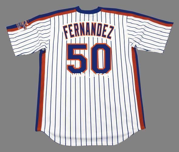 Cheap Custom SID FERNANDEZ New York Stitched 1986 Majestic Cooperstown Home Baseball Jersey Retro Mens Jerseys Running