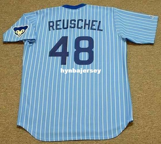 Cheap Custom RICK REUSCHEL Chicago Stitched 1978 Majestic Cooperstown Vintage Baseball Jersey Retro Mens Jerseys Running