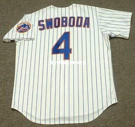 Cheap Custom RON SWOBODA New York Stitched 1969 Majestic Cooperstown Home Baseball Jersey Retro Mens Jerseys Running