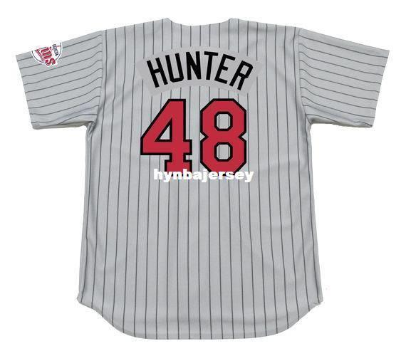 Cheap Custom TORII HUNTER Minnesota Stitched 2001 Majestic Vintage Away Baseball Jersey Retro Mens Jerseys Running