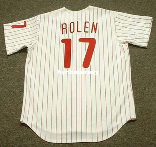 Cheap Custom SCOTT ROLEN Philadelphia Stitched 1998 Majestic Vintage Home Baseball Jersey Retro Mens Jerseys Running