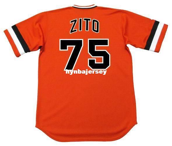 Cheap Custom BARRY ZITO San Francisco Stitched 1970's Majestic Cooperstown Baseball Jersey Retro Mens Jerseys Running