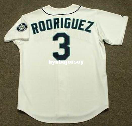 Cheap Custom ALEX RODRIGUEZ Seattle Stitched 1997 Majestic Vintage Home Baseball Jersey Retro Mens Jerseys Running