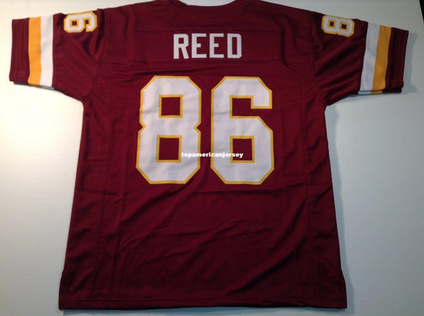 Cheap Retro custom Sewn Stitched #86 Reed Burgundy MITCHELL & NESS Jersey Top S-5XL,6XL Men's Football Jerseys Rugby