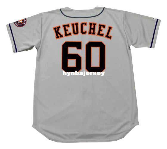 Cheap Custom DALLAS KEUCHEL Houston Stitched Majestic Away Baseball Jersey Retro Mens Jerseys Running