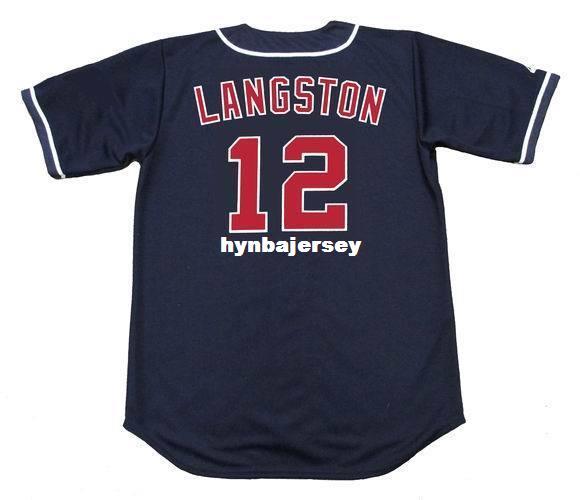 Cheap Custom MARK LANGSTON California Stitched 1995 Majestic Vintage Baseball Jersey Retro Mens Jerseys Running