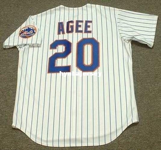 Cheap Custom TOMMIE AGEE New York Stitched 1969 Majestic Cooperstown Home Baseball Jersey Retro Mens Jerseys Running