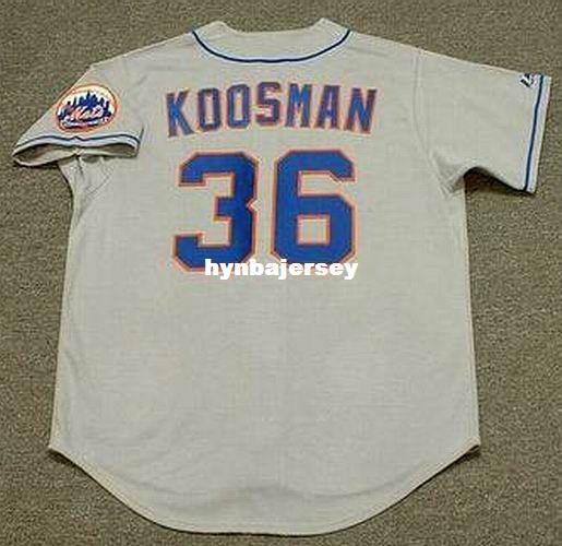 Cheap Custom JERRY KOOSMAN New York Stitched 1969 Majestic Cooperstown Away Baseball Jersey Retro Mens Jerseys Running