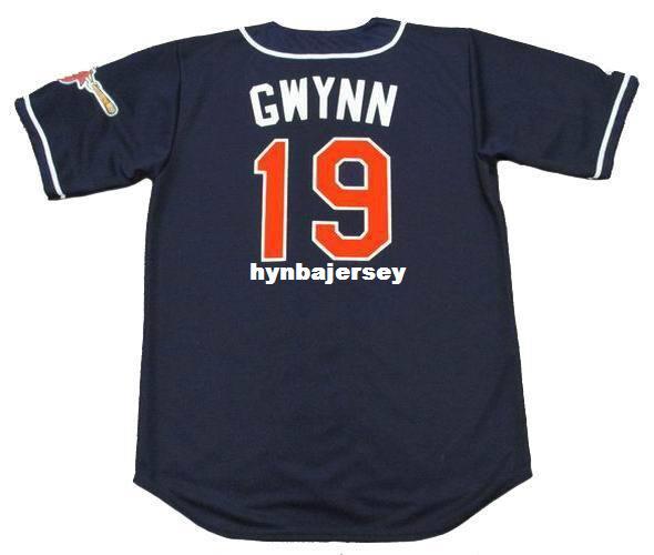 Cheap Custom TONY GWYNN San Diego Stitched 1997 Majestic Vintage Alternate Baseball Jersey Retro Mens Jerseys Running