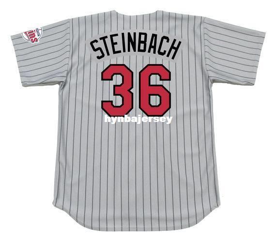 Cheap Custom TERRY STEINBACH Minnesota Stitched 1997 Majestic Vintage Away Baseball Jersey Retro Mens Jerseys Running