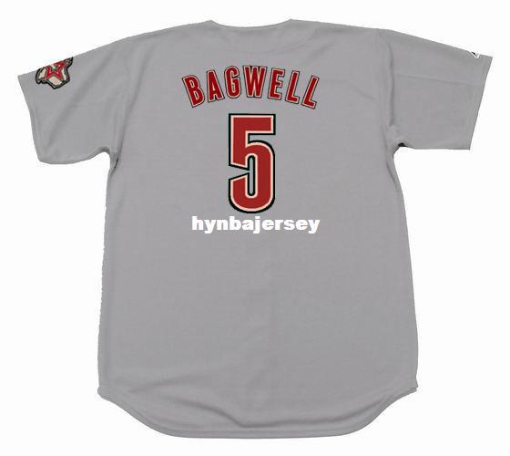 Cheap Custom JEFF BAGWELL Houston Stitched 2004 Majestic Vintage Away Baseball Jersey Retro Mens Jerseys Running