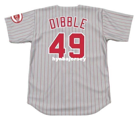 Cheap Custom ROB DIBBLE Cincinnati Stitched 1993 Majestic Vintage Away Baseball Jersey Retro Mens Jerseys Running