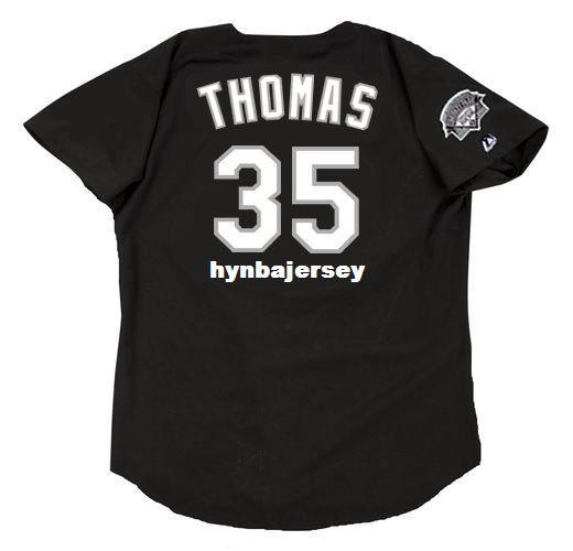 Cheap Custom FRANK THOMAS Chicago Stitched 1991 Majestic Vintage Baseball Jersey Retro Mens Jerseys Running