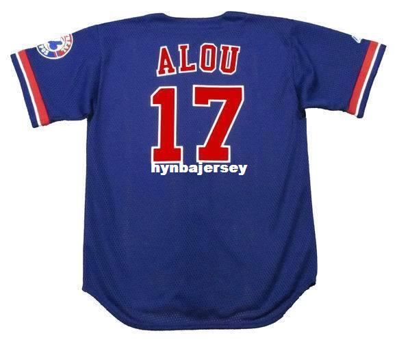 Cheap Custom FELIPE ALOU Montreal Stitched 1994 Majestic Vintage Baseball Jersey Retro Mens Jerseys Running