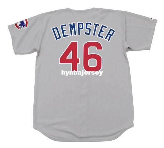 Cheap Custom RYAN DEMPSTER Chicago Stitched 2008 Majestic Vintage Away Baseball Jersey Retro Mens Jerseys Running