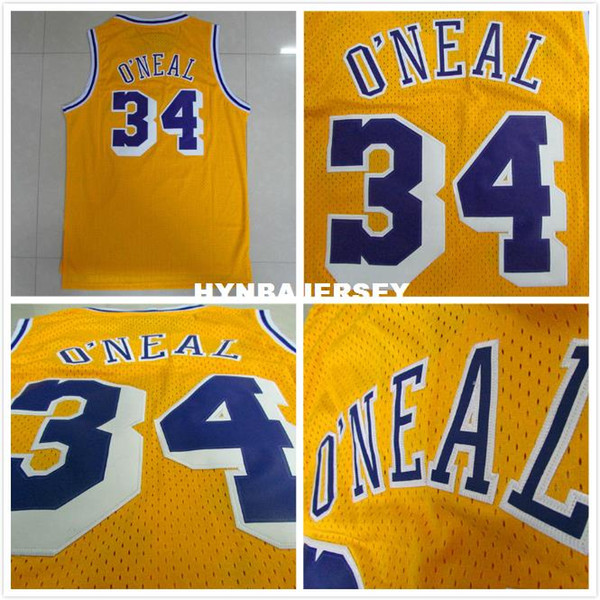 Cheap 34 O'Neal Jersey, Basketball Jersey ONeal VINTAGE MESH Embroidery Logos, Free Shipping Ncaa College