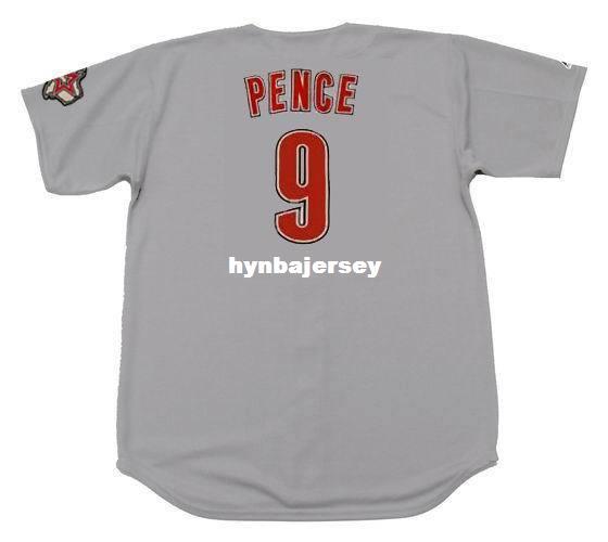 Cheap Custom HUNTER PENCE Houston Stitched 2008 Majestic Vintage Away Baseball Jersey Retro Mens Jerseys Running