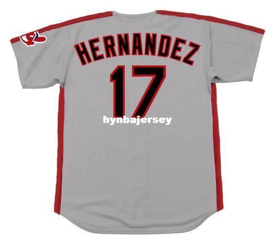 Cheap Custom KEITH HERNANDEZ Cleveland Stitched 1990 Majestic Vintage Away Baseball Jersey Retro Mens Jerseys Running