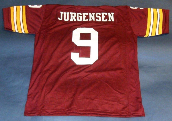 Cheap retro #9 SONNY JURGENSEN CUSTOM Top S-5XL,6XL MITCHELL & NESS Jersey Mens Stitching Top S-5XL,6XL Football Jerseys Running